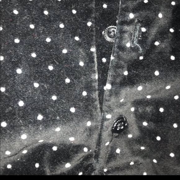 5/$25♥️ Vintage Retro Black Polka Dot Velvet Red Bow Holiday Baby Dress - Picture 3 of 5